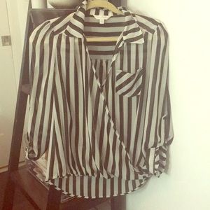 Black & White Lightweight Blouse